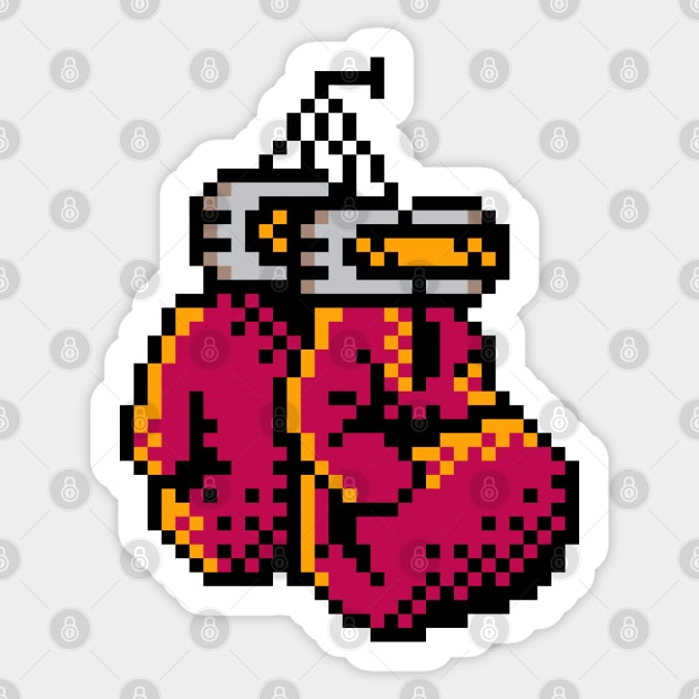 Boxing Gloves Pixel Art Sticker by CyberRex